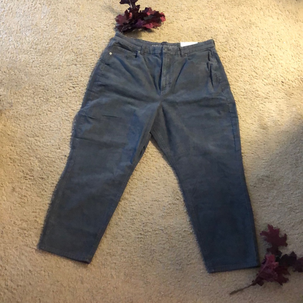 American Eagle Corduroy Curvy Mom Jeans